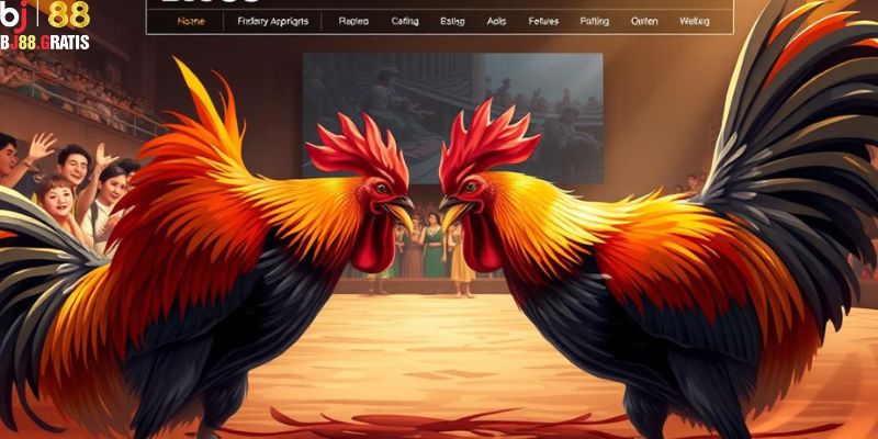 Sảnh đá gà cá cược trực tuyến sôi động tại BJ88 